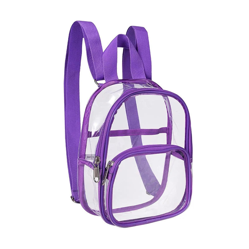 Mini sac à dos transparent en PVC