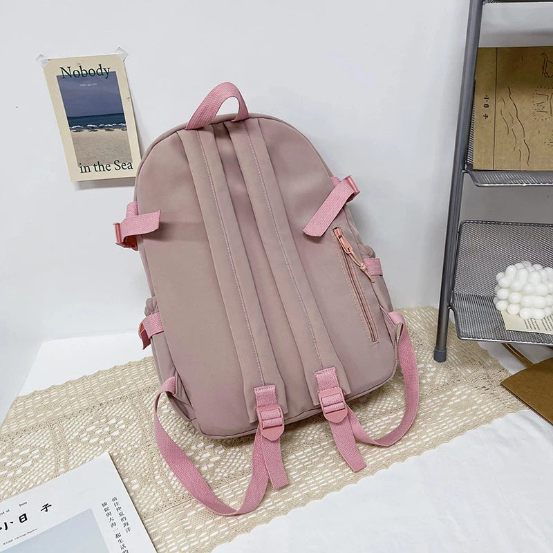 Sac à dos femme en nylon avec compartiment ordinateur