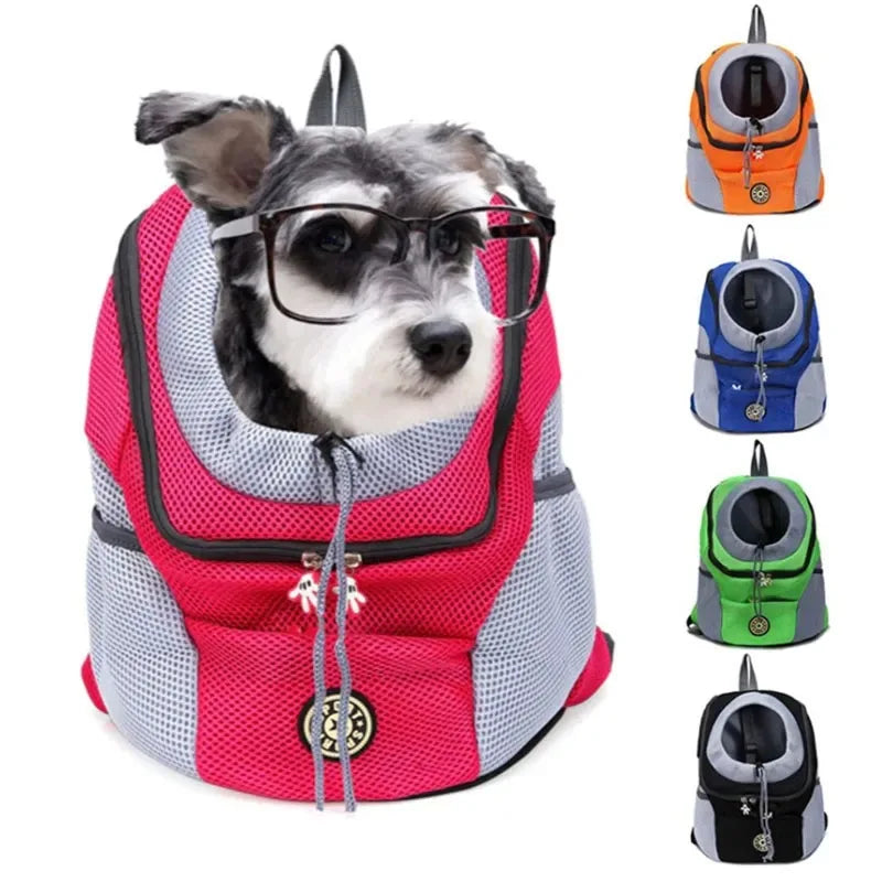 Sac à dos chien en mesh respirant, petites races 1 à 12 kg