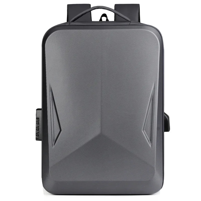 Sac à dos homme coque rigide anti-vol avec port USB