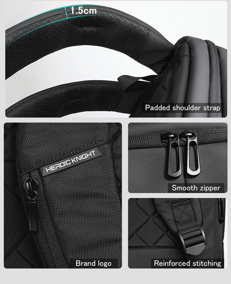 Sac à dos ordinateur 17.3 pouces en toile Oxford avec USB