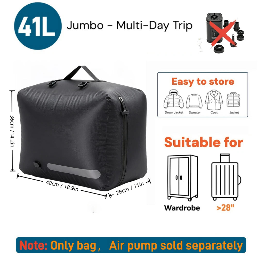 Sac de compression sous vide pour voyage en TPU