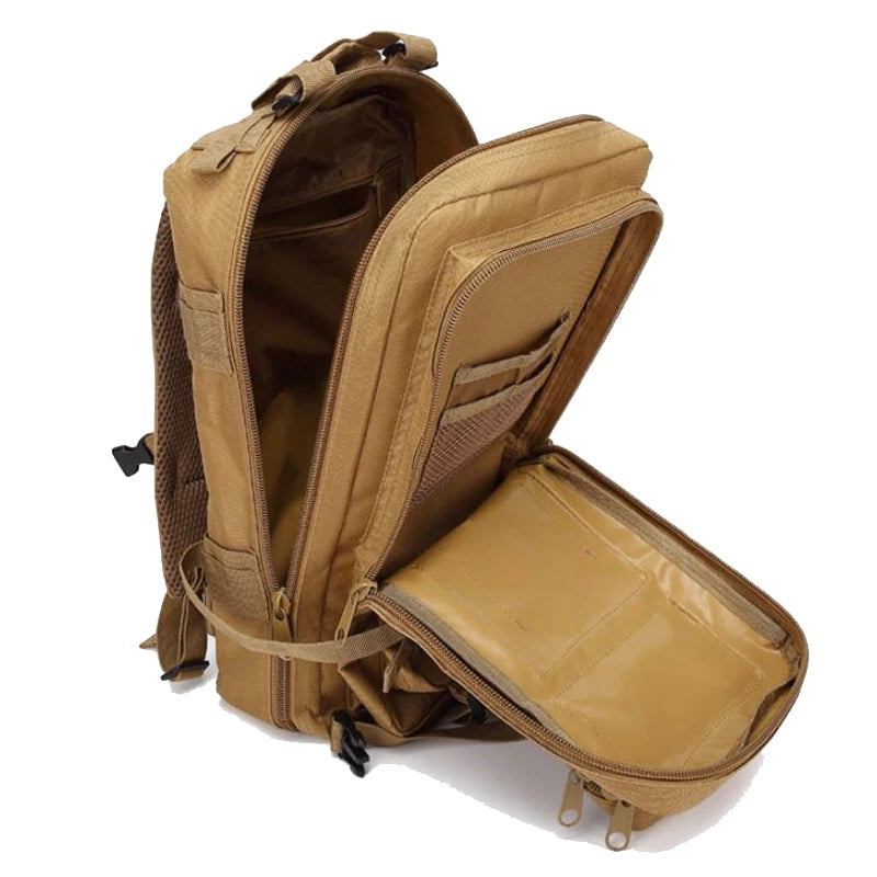 Sac à dos militaire 20-25L en nylon camouflage
