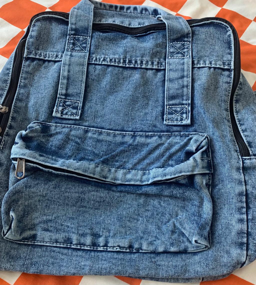 Sac à dos en jean 33x12x37 cm