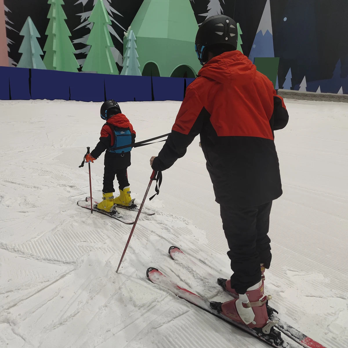 Sac à dos ski enfant avec harnais de sécurité