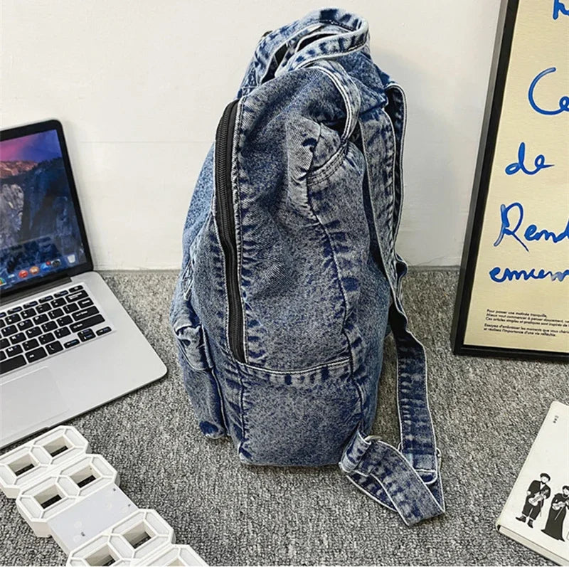 Sac à dos en jean 33x12x37 cm