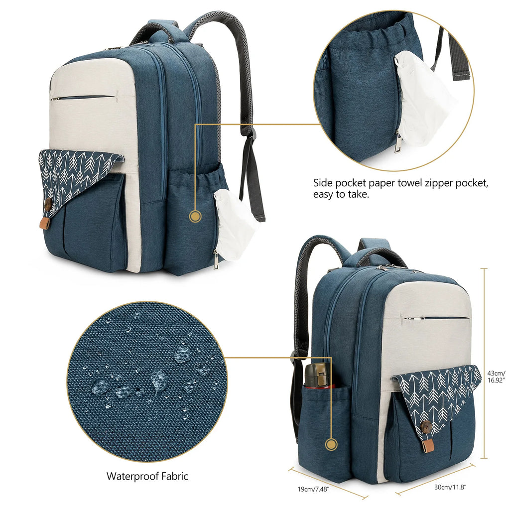 Sac à dos à langer multifonction pour parents