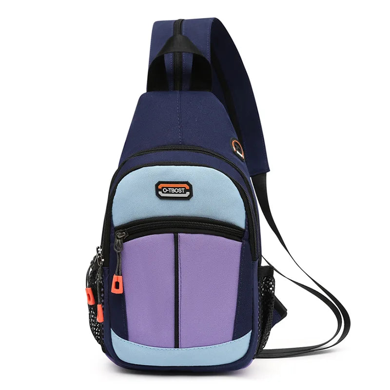 Sac à dos homme en toile Oxford bicolore