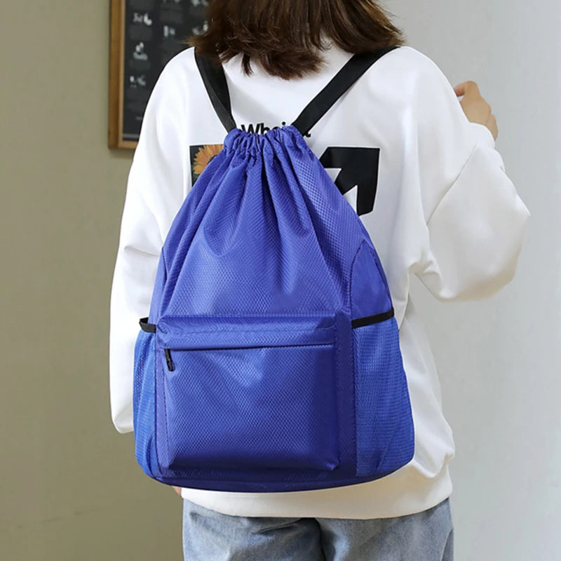 Sac à dos sport à cordon avec poche de séparation humide/sec