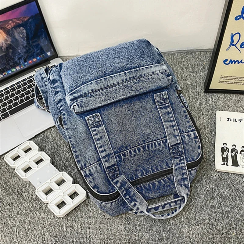 Sac à dos en jean 33x12x37 cm