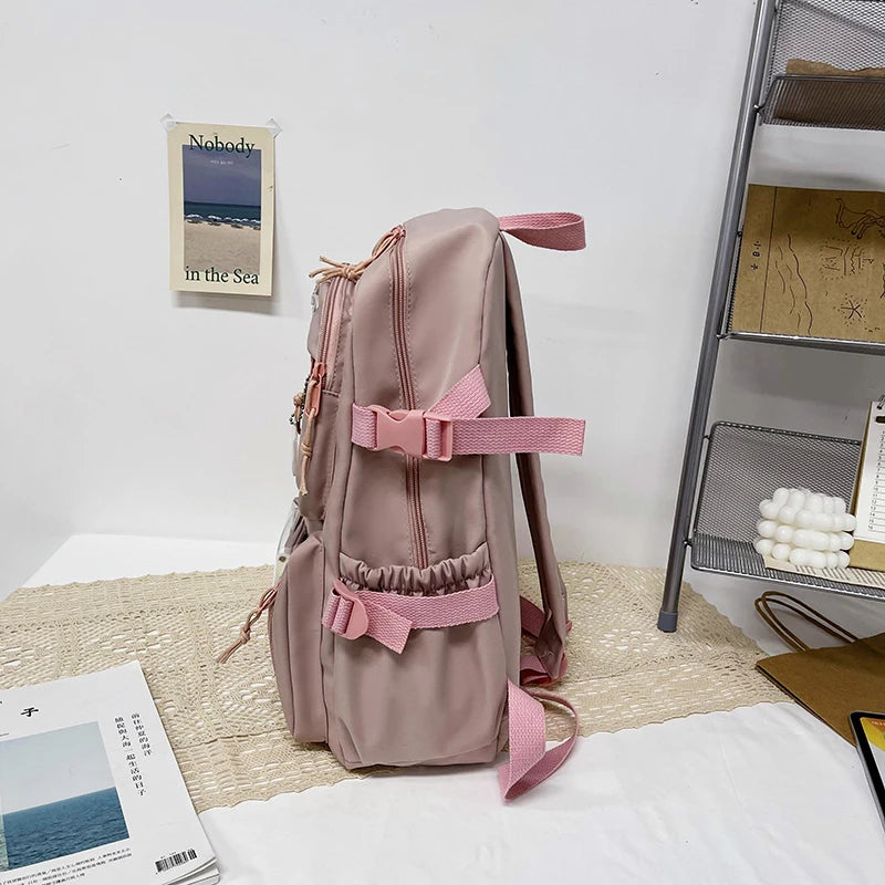Sac à dos femme en nylon avec compartiment ordinateur