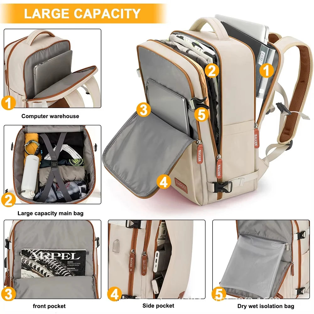 Sac à dos cabine 45x30x20 pour ordinateur portable