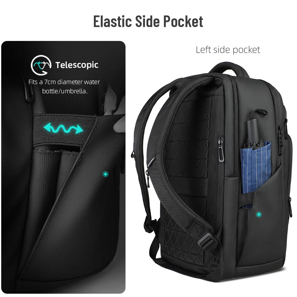 Sac à dos ordinateur 17.3 pouces en toile Oxford avec USB