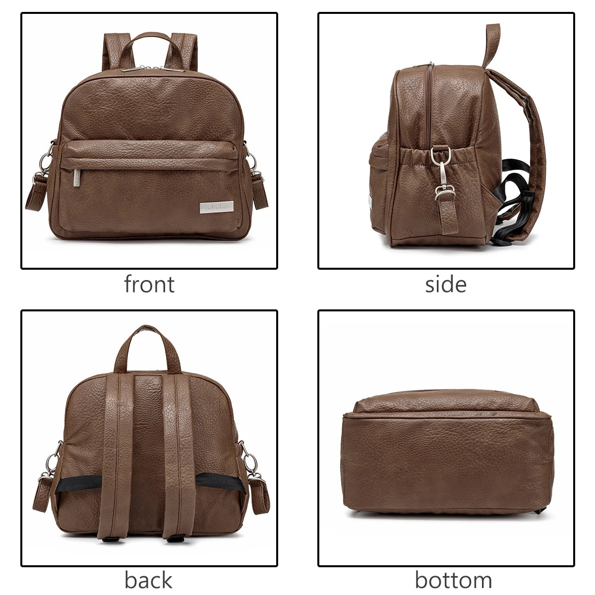 Sac à dos à langer en PU/PVC