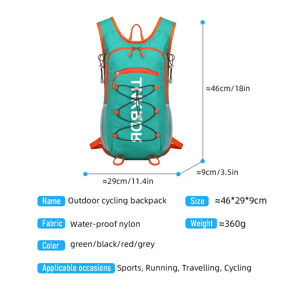 Sac à dos vélo 20L avec poche à eau et rangement casque