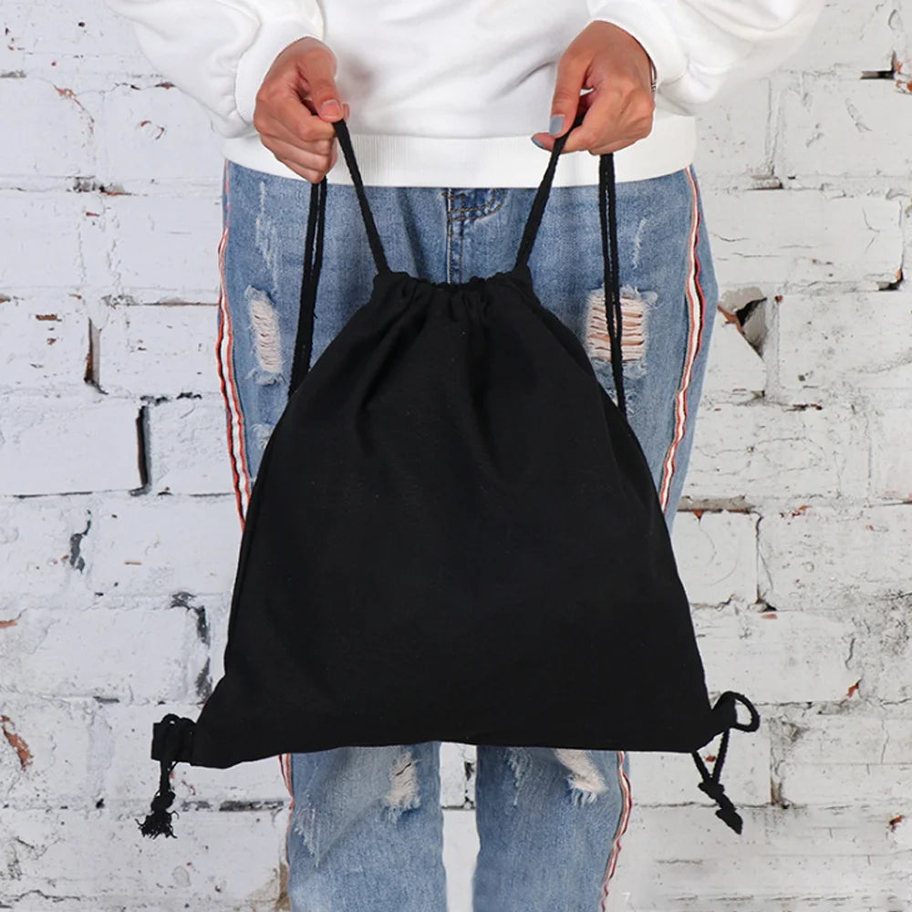 Sac à dos cordon de serrage à motif lettre colorée