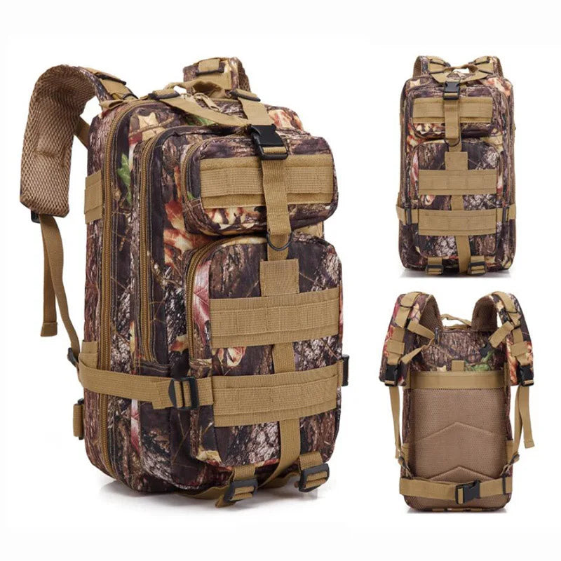 Sac à dos militaire 20-25L en nylon camouflage