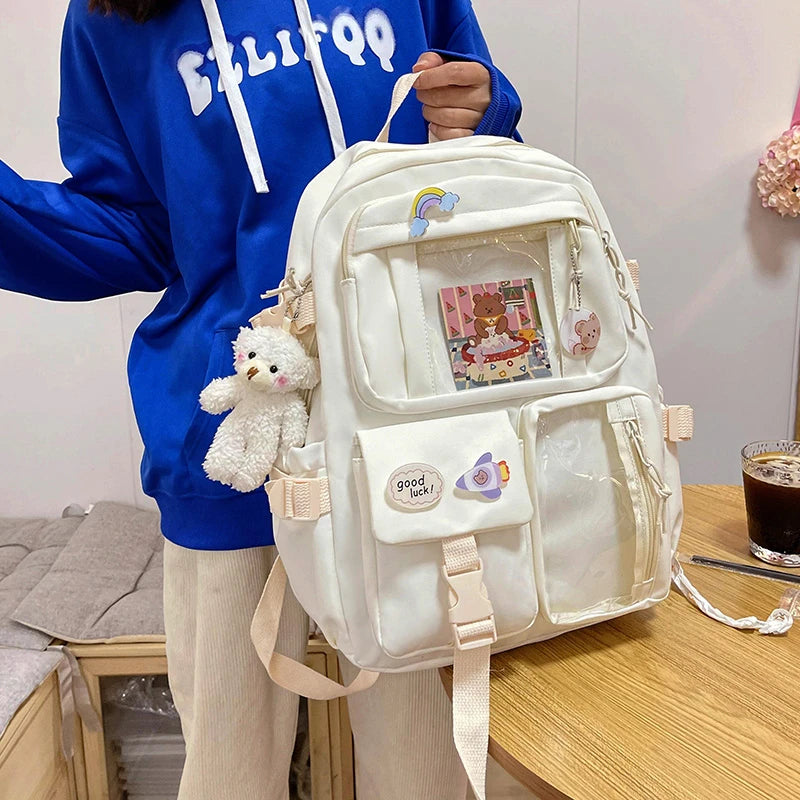 Sac à dos femme en nylon avec compartiment ordinateur