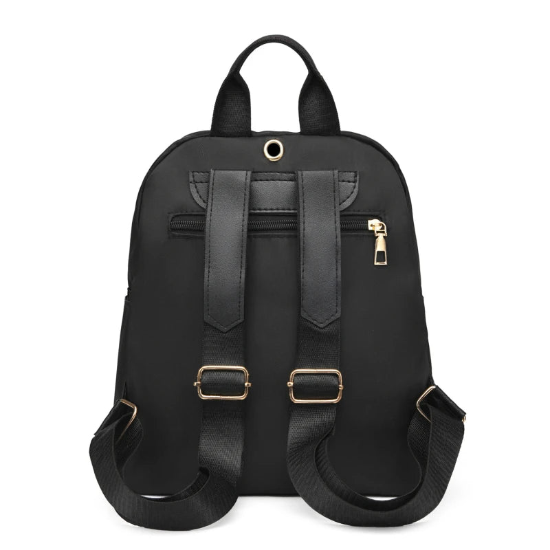 Sac à dos femme en toile Oxford noir