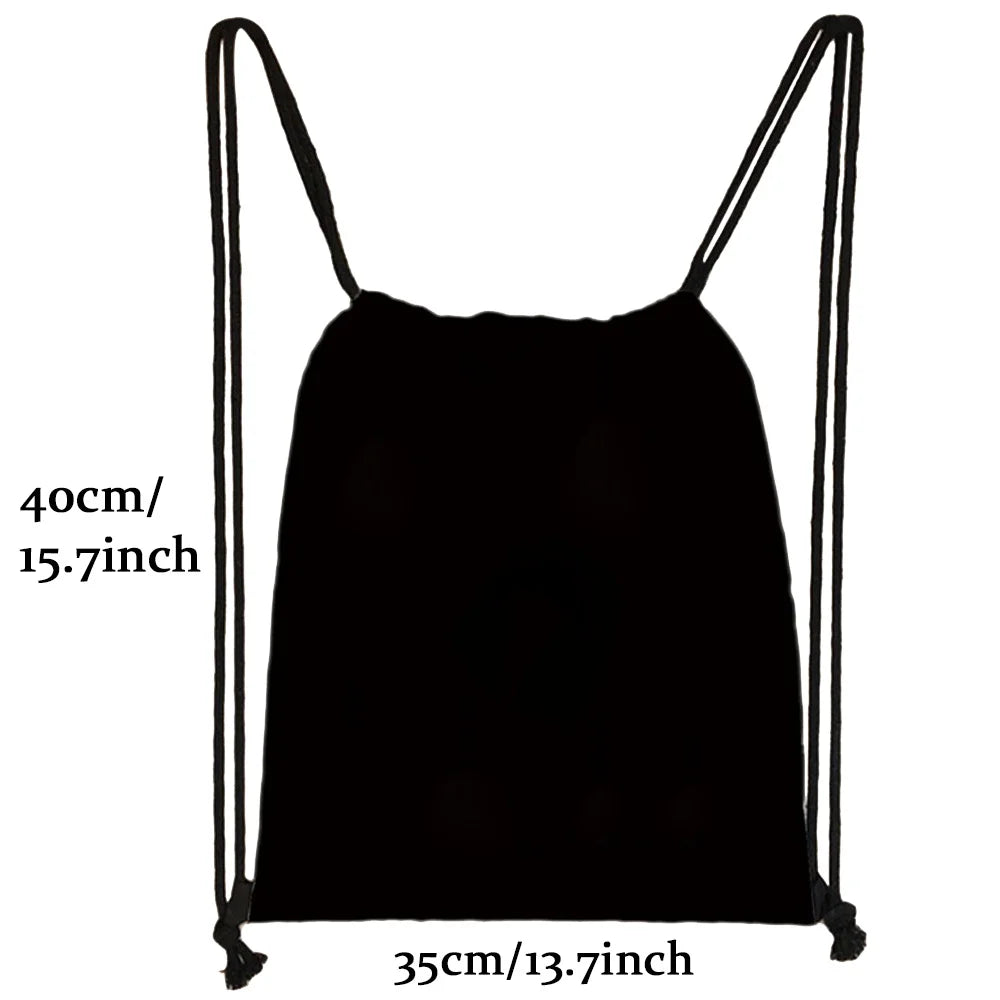 Sac à dos cordon de serrage à motif lettre colorée