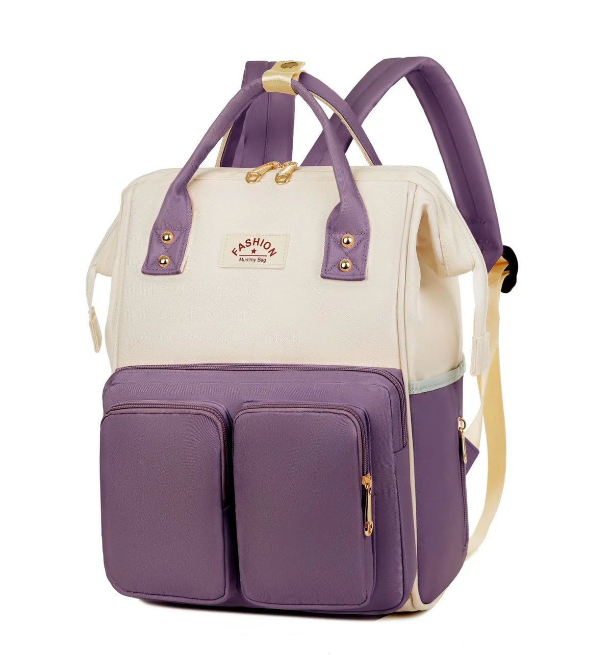 Sac à dos à langer avec anses de portage à la main