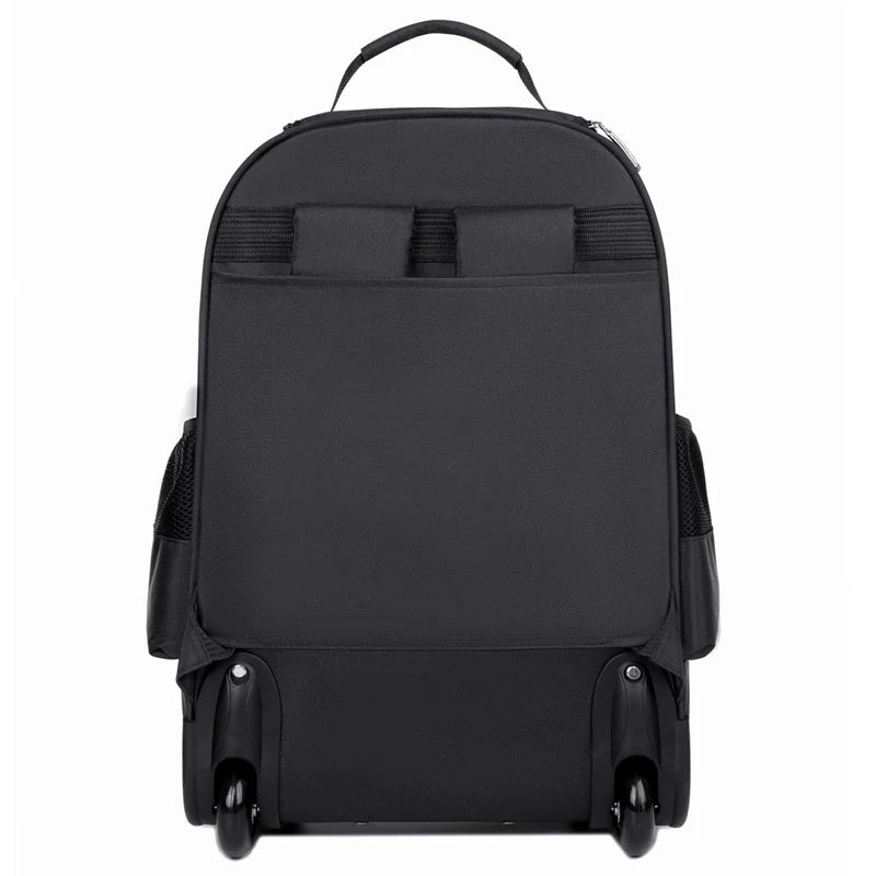 Sac à dos homme à roulettes en toile Oxford