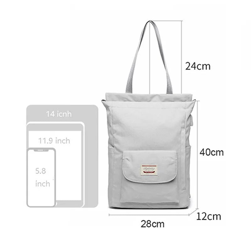 Sac à dos femme pour ordinateur en nylon