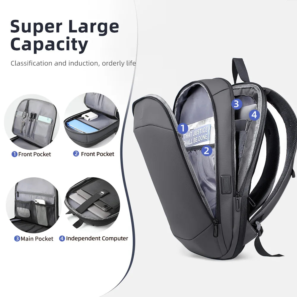 Sac à dos ordinateur portable 17 pouces avec port USB