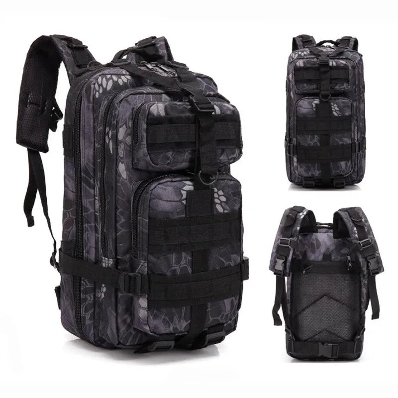 Sac à dos militaire 20-25L en nylon camouflage