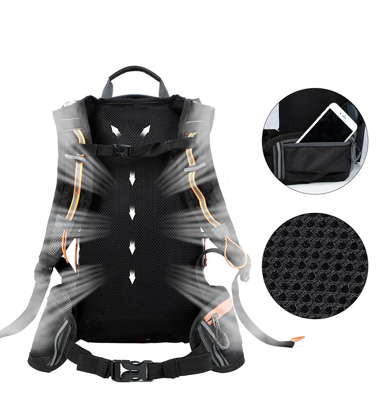 Sac à dos vélo avec porte-bidon en polyester
