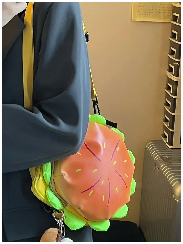 Sac à dos en forme de hamburger pour ordinateur