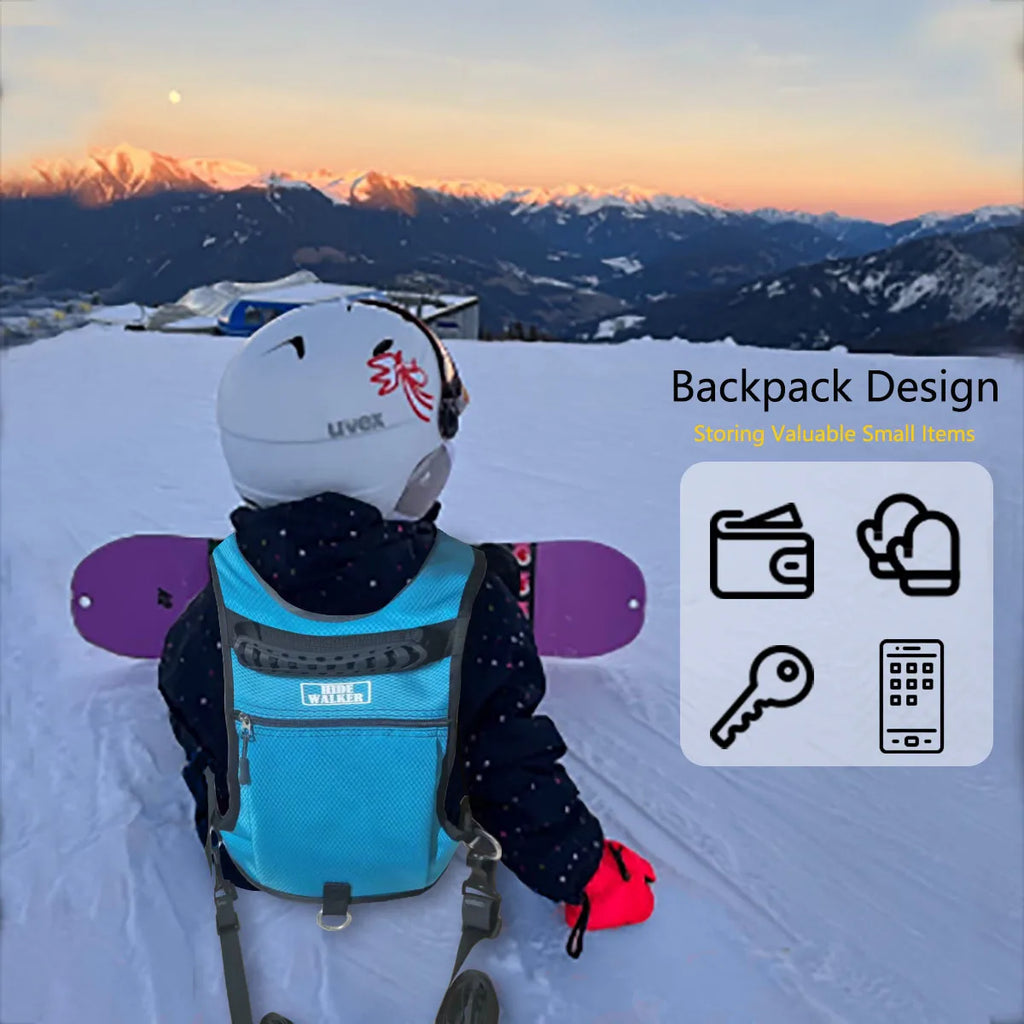 Sac à dos ski enfant avec harnais de sécurité