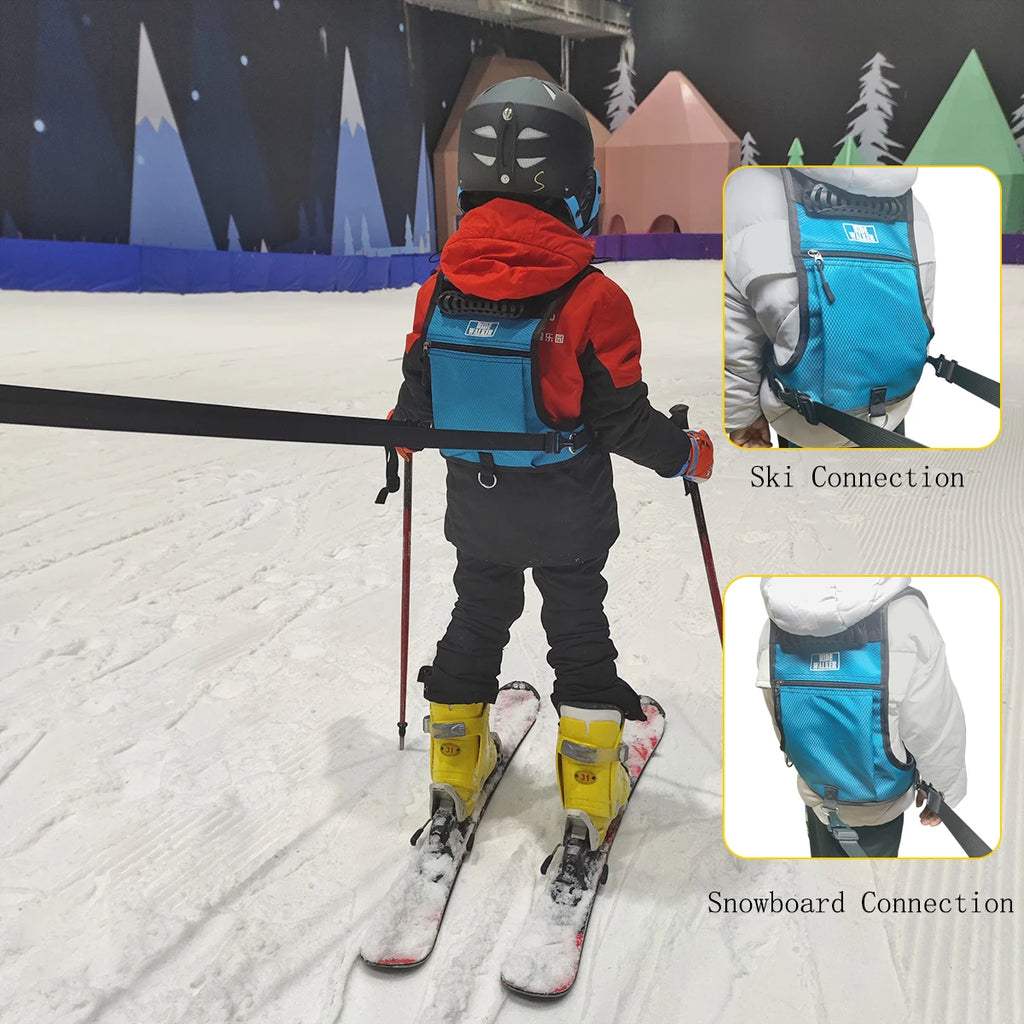 Sac à dos ski enfant avec harnais de sécurité