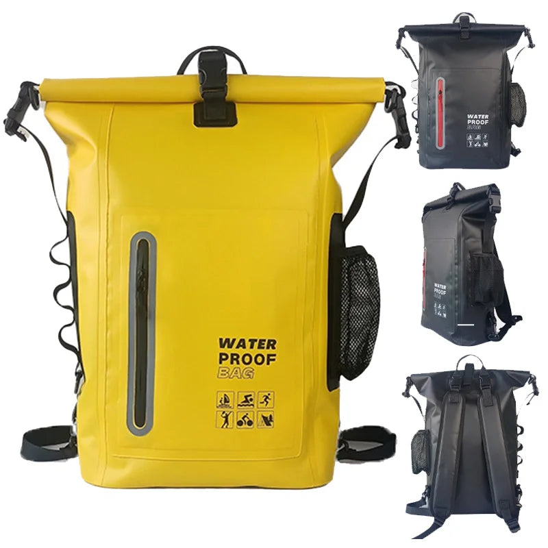Sac à dos étanche 30L en PVC avec fermeture enroulement