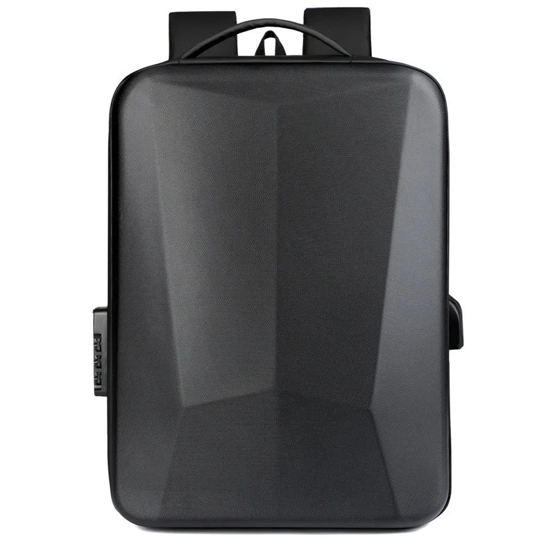 Sac à dos homme coque rigide anti-vol avec port USB