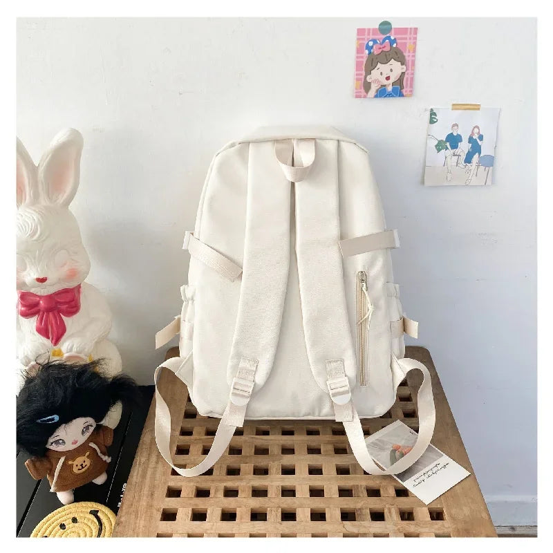 Sac à dos femme à poches frontales transparentes