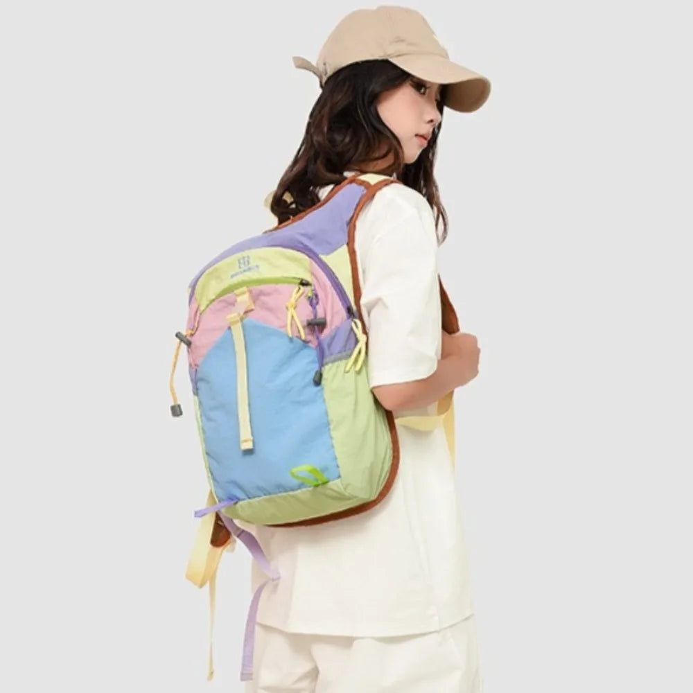 Sac à dos femme en toile Oxford coloris pastel