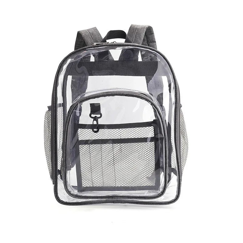 Sac à dos scolaire transparent en PVC