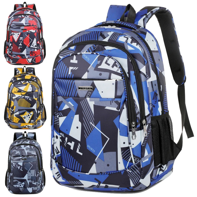 Sac à dos ordinateur portable 16 pouces motif géométrique