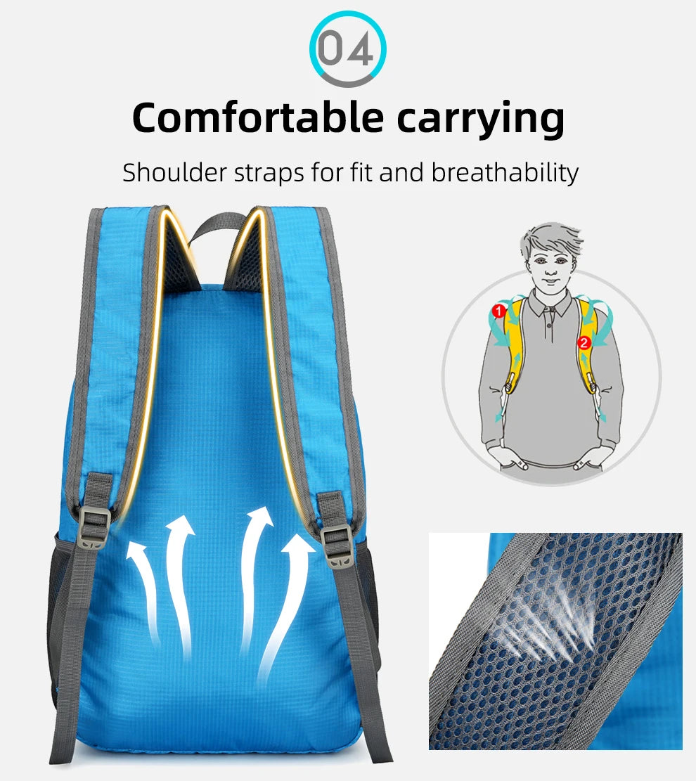 Sac à dos randonnée pliable 23L en nylon