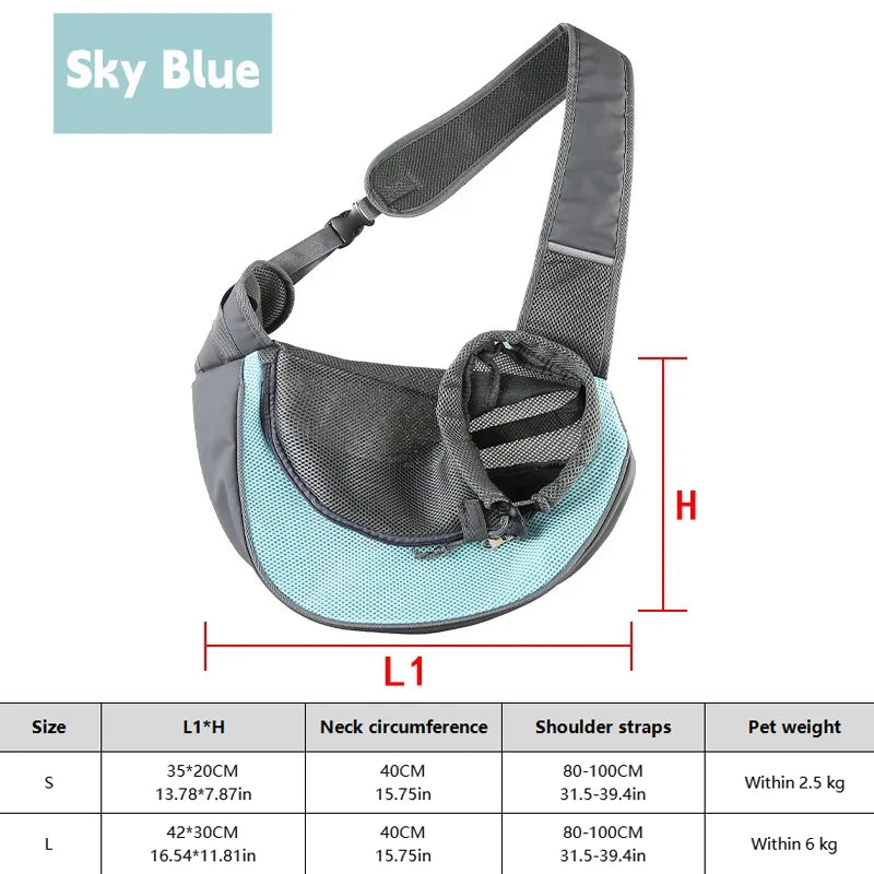 Sac à dos chien et chat en mailles respirantes