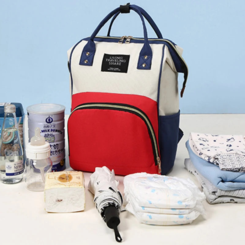 Sac à dos à langer avec poche isotherme biberons