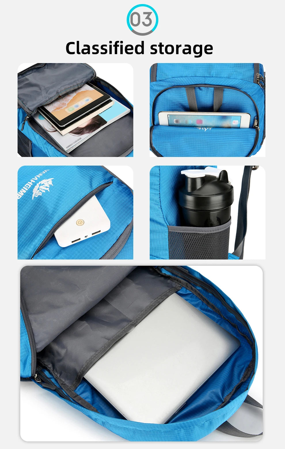 Sac à dos randonnée pliable 23L en nylon
