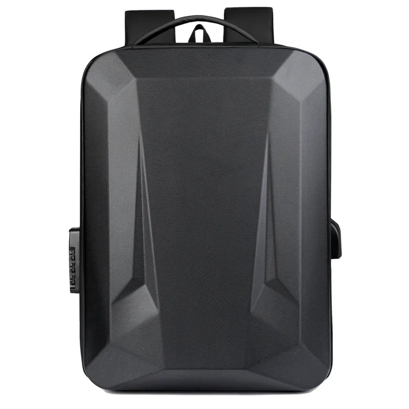 Sac à dos homme coque rigide anti-vol avec port USB