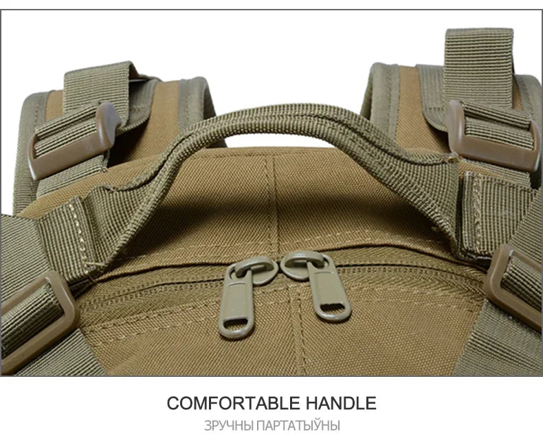 Sac à dos militaire 40L en nylon avec sangles molle
