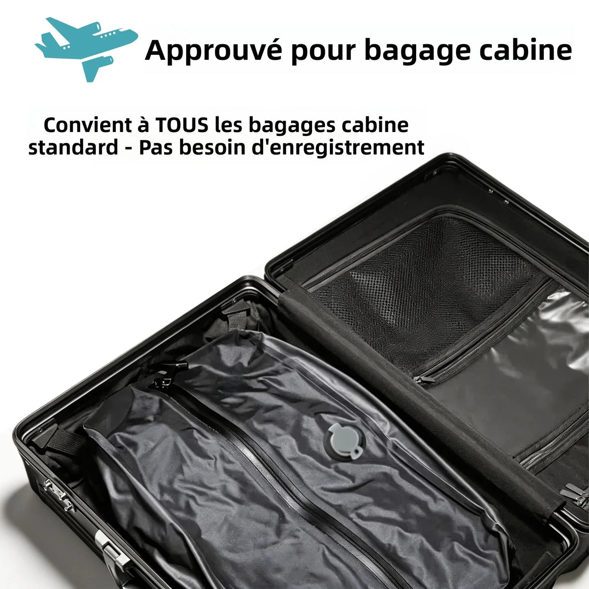 Sac de compression sous vide pour voyage en TPU