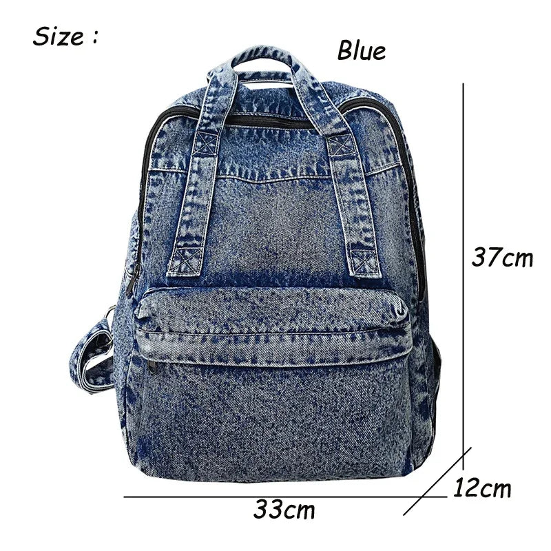 Sac à dos en jean 33x12x37 cm