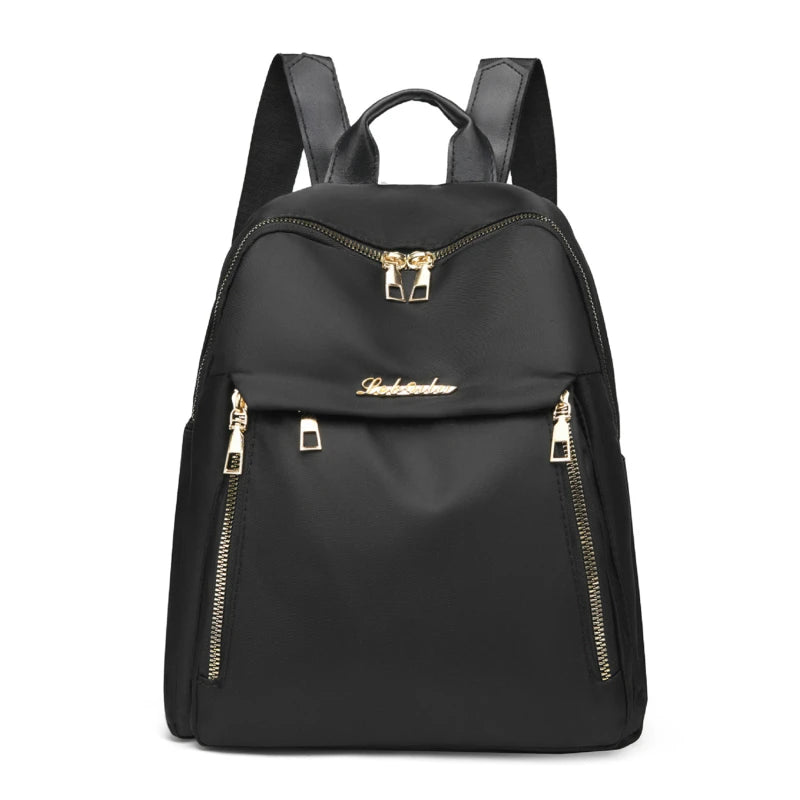 Sac à dos femme en toile Oxford noir