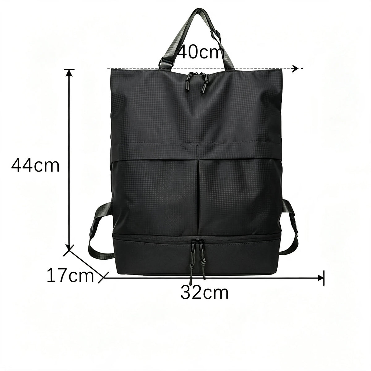 Sac à dos en nylon 44x44x16 cm
