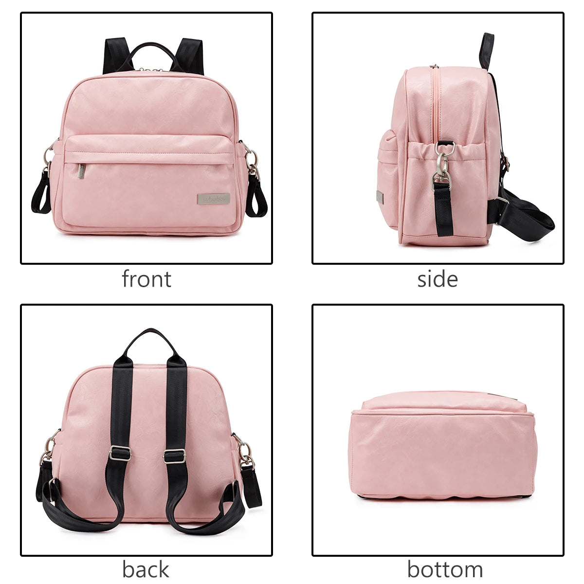 Sac à dos à langer en PU/PVC